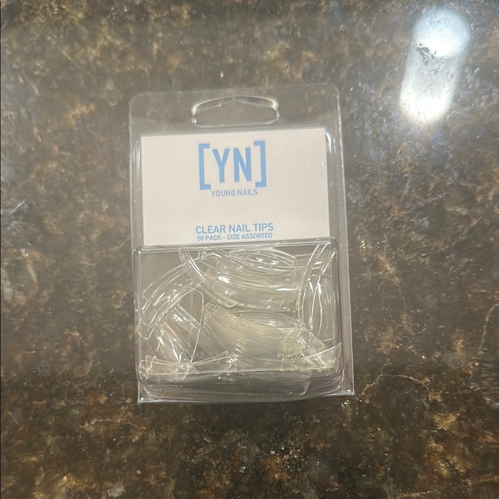 Young Nails Clear Nail Tips - 50 Pack - New